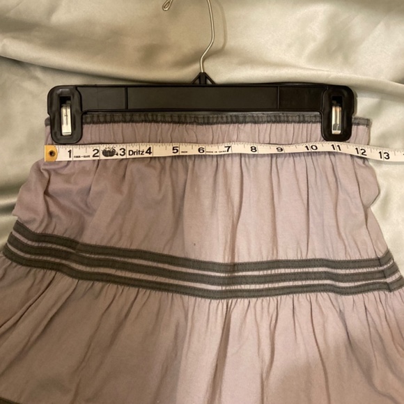 🌟⚡️HOST PICK🌟 Avatar Fair Trade Gray Tiny Waist Peasant Skirt W/Stripes XXS-XS - Picture 6 of 13